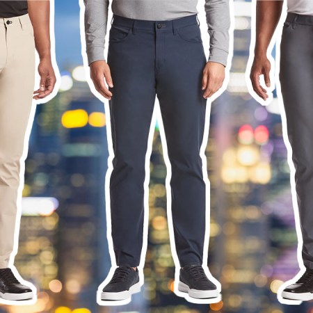 a collage of the Public Rec Workday 2.0 Pants