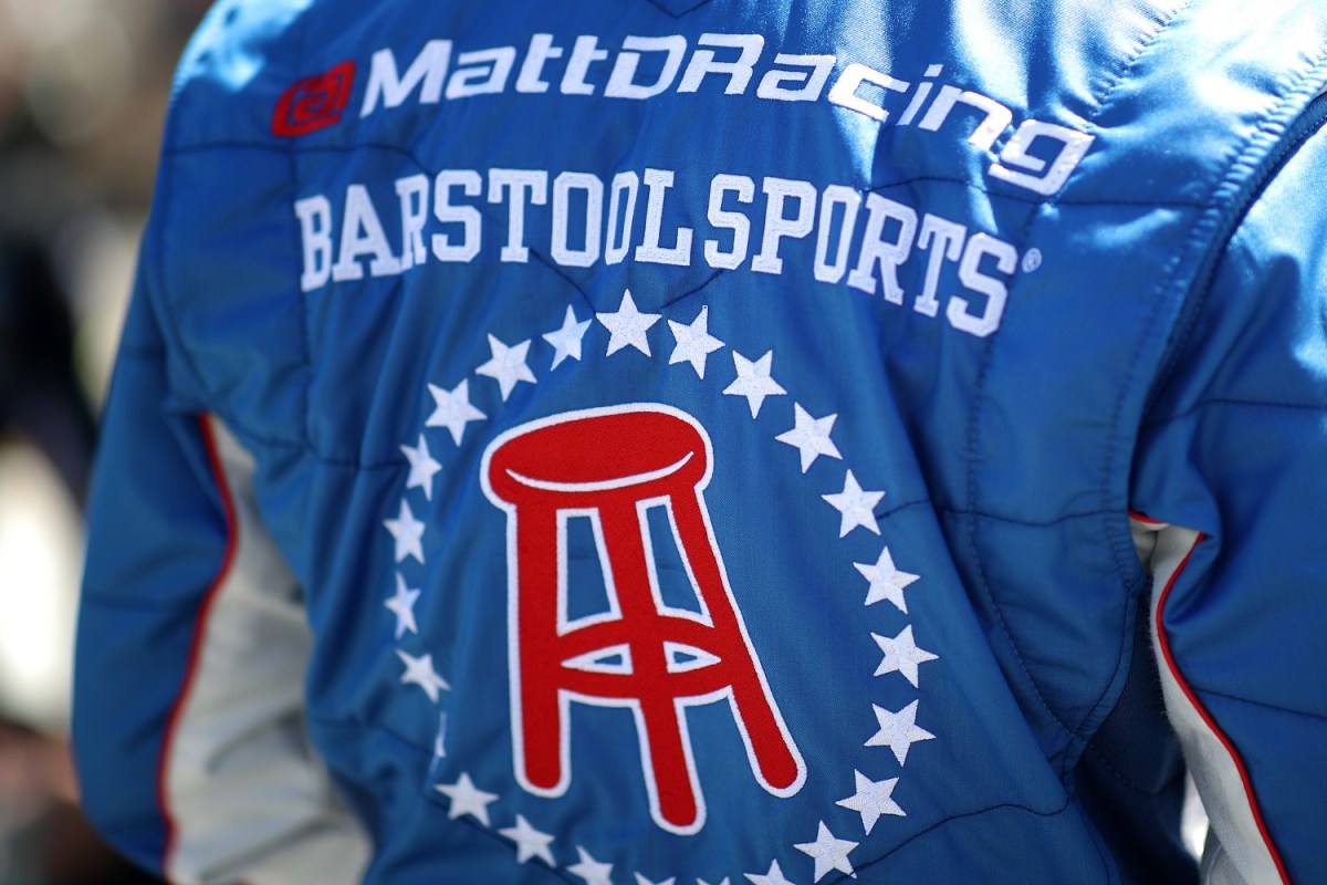 Barstool Sports logo. The sports brand has been accused of using some interesting methods to evade copyrights.