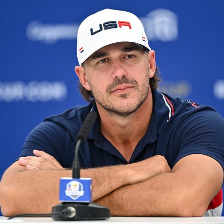 Brooks Koepka before the 2023 Ryder Cup in Rome.