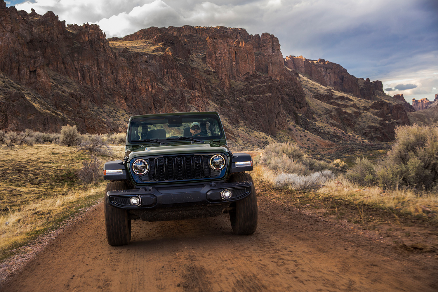 Two-door Jeep Wrangler Sport, our pick for the best affordable off-road vehicle