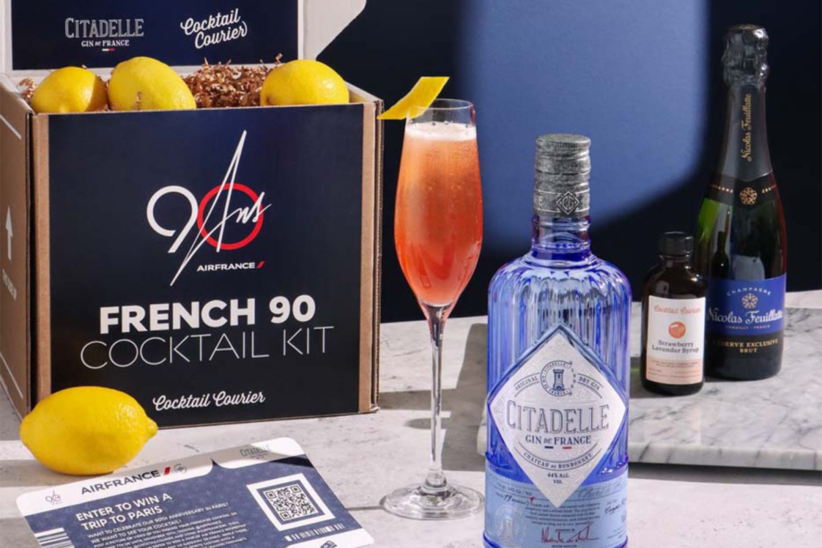 Air France French 90 Cocktail Kit
