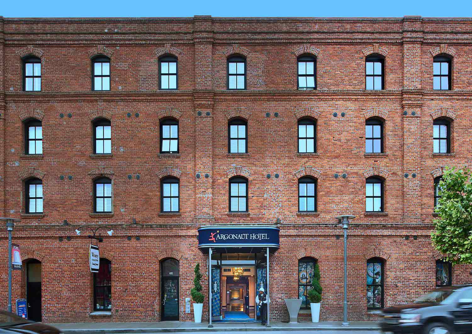 Exterior of the Argonaut Hotel, one of San Francisco's most haunted hotels