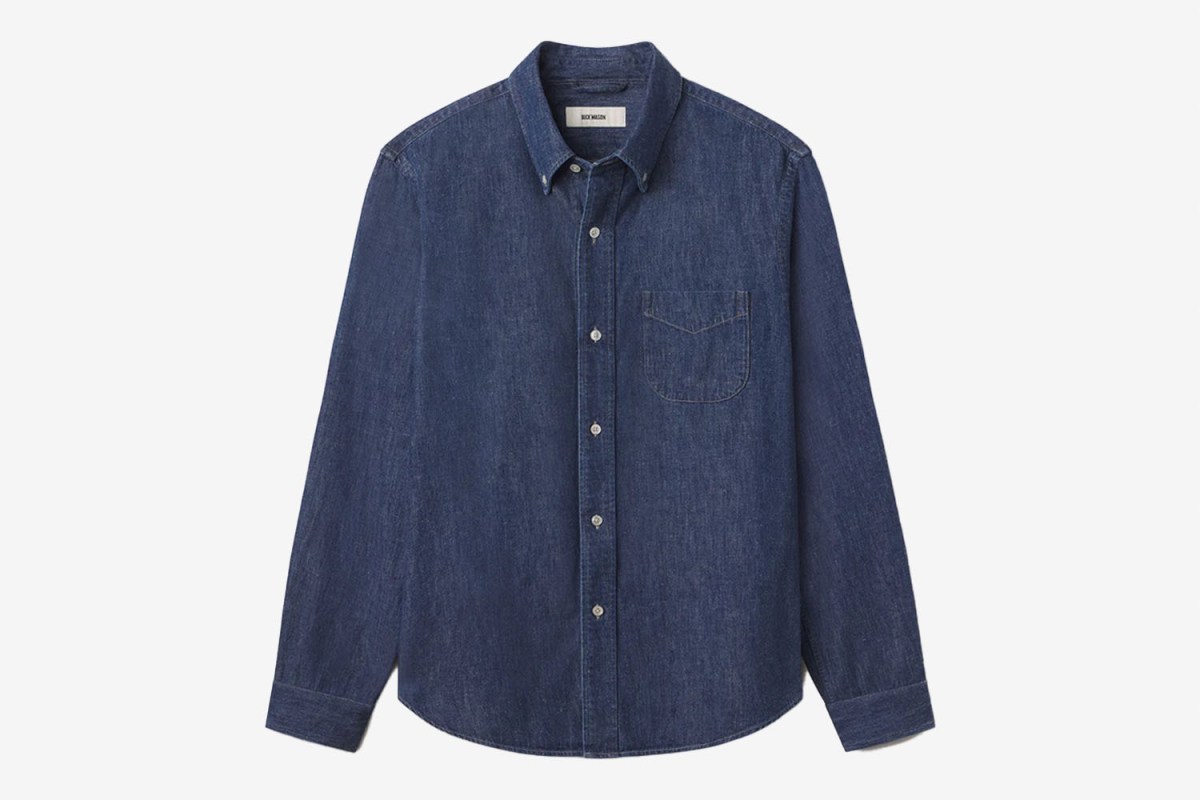 The Suit Shirt: Buck Mason Denim One Pocket Shirt