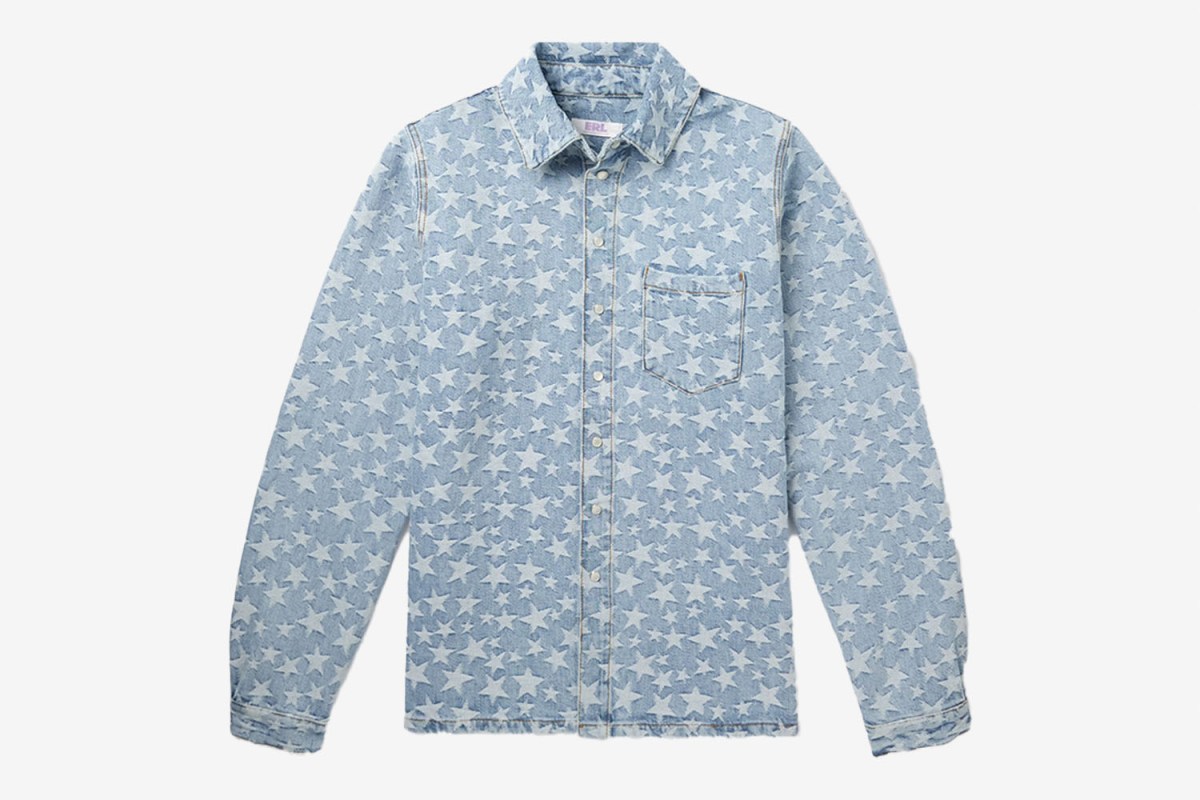 The Total Fashion Flex: ERL Denim-Jacquard Overshirt