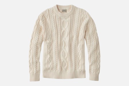 Best Overall: L.L.Bean Crewneck Heritage Soft Cotton Fisherman Sweaterproduct