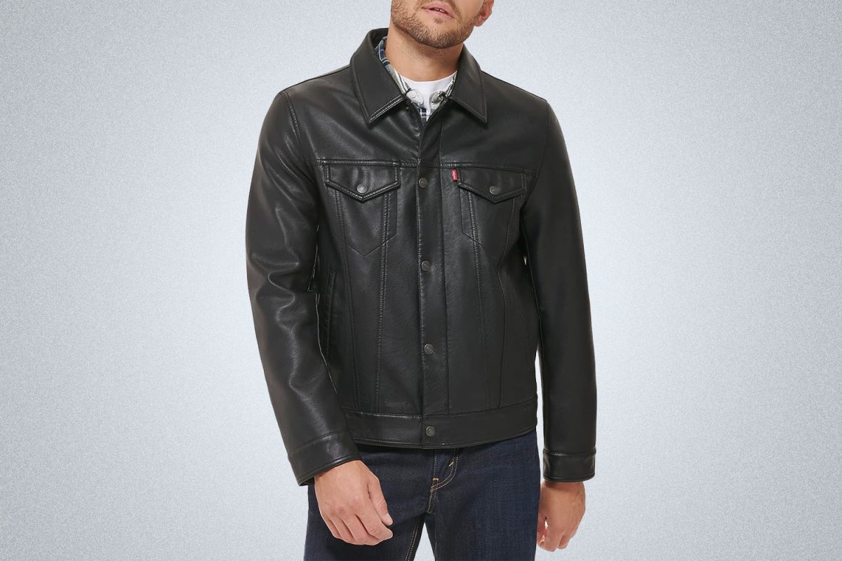 Levi’s Men’s Faux Leather Classic Trucker Jacket