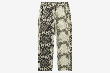 Metalwood + Throwing Fits Wide-Leg Snake-Print Shell Trousers