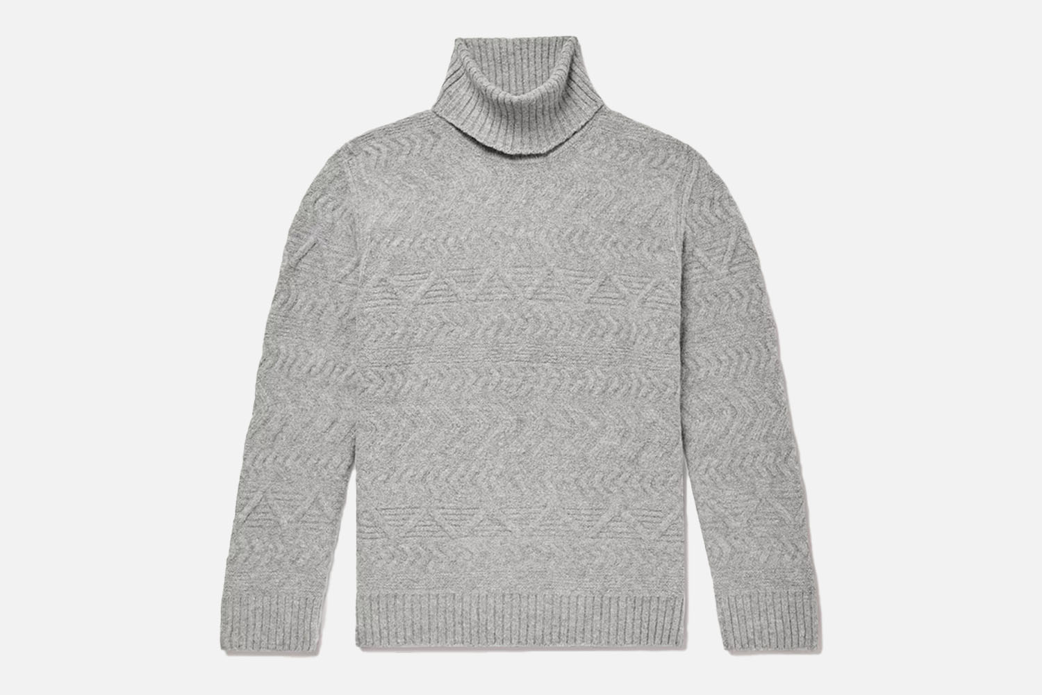 NN07 Bert Cable-Knit Rollneck Sweater