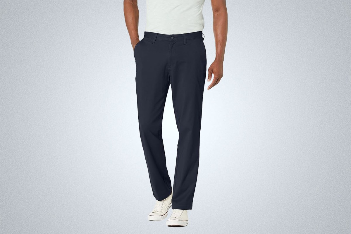Nautica Classic Fit Flat Front Stretch Chino Deck Pant