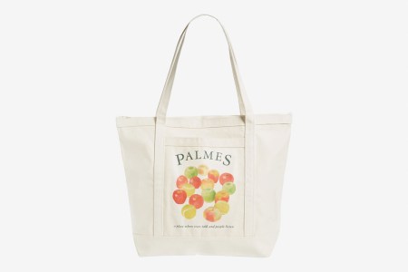 Palmes Extra Large Apples Cotton Zip Tote