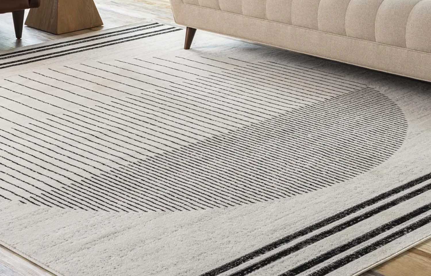 Trent Austin Design Corum Performance Black/Ivory Rug