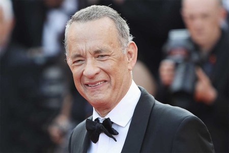 Tom Hanks at 2023 Cannes. The actor recently took to Instagram to note that an AI version of him was promoting a dental plan that was not authorized by him.