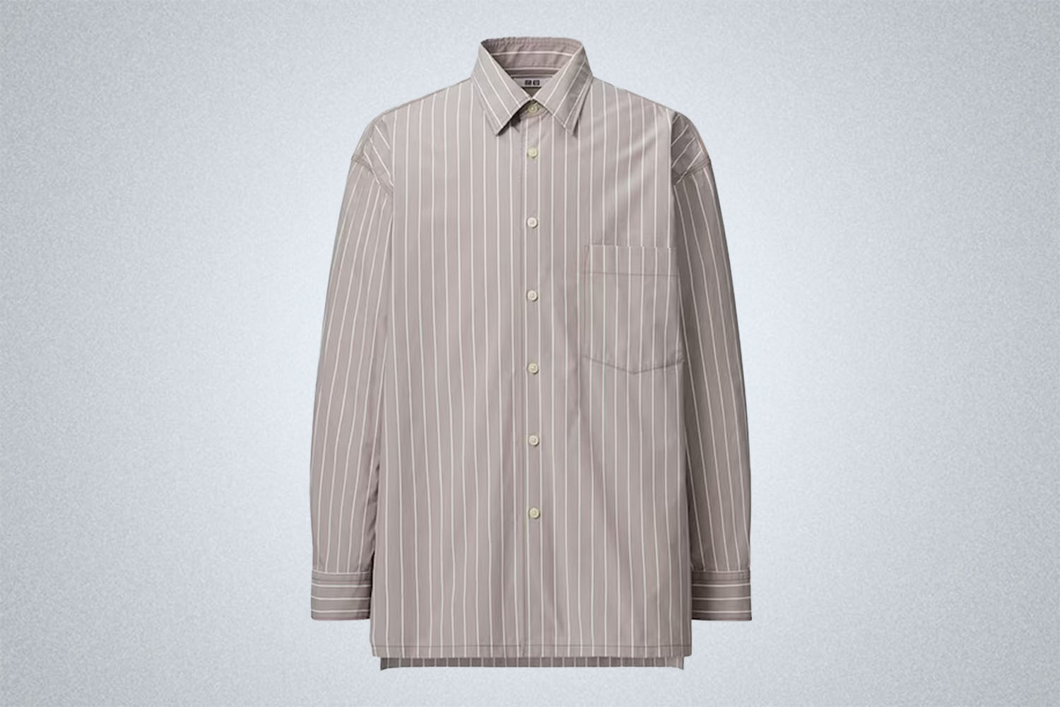 Uniqlo U Broadcloth Oversized Striped Long-Sleeve Shirt