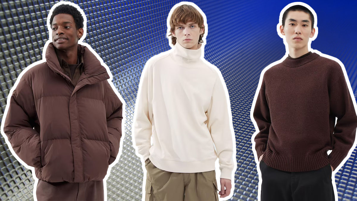 a collage of models in Uniqlo U