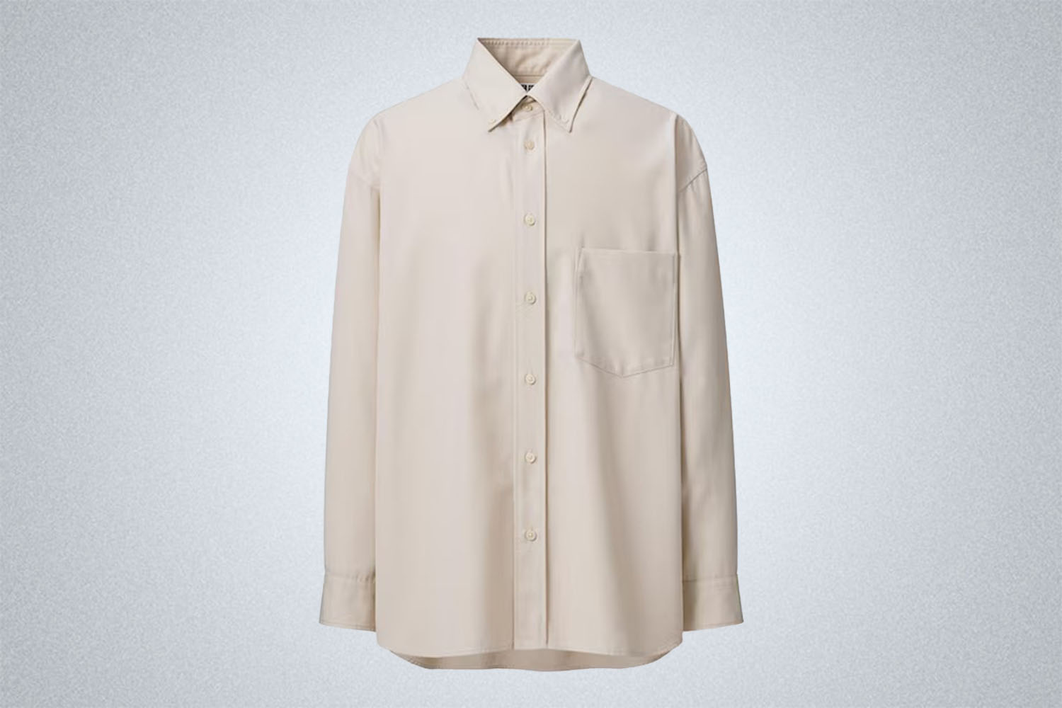 Uniqlo U Twill Oversized Striped Long-Sleeve Shirt