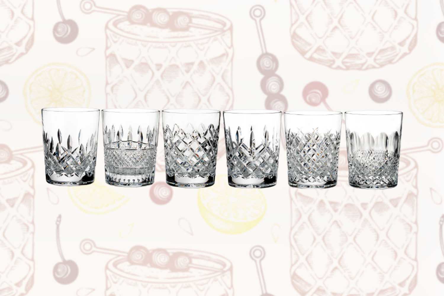 Waterford Connoisseur Set of Double Old Fashioned Glasses