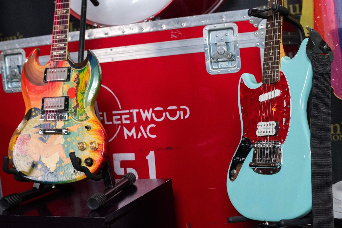 Guitars from Eric Clapton and Kurt Cobain