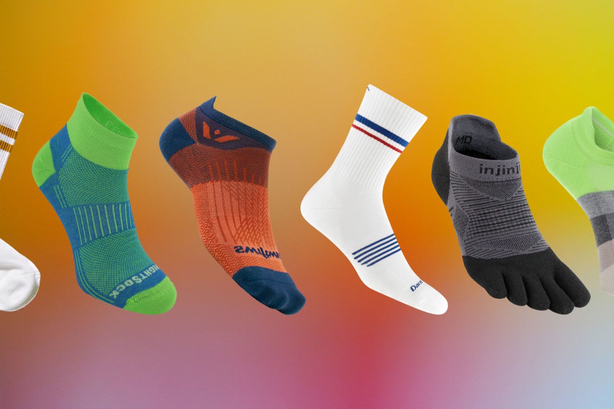 Running socks on a gradient