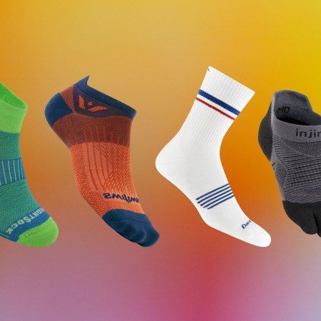 Running socks on a gradient