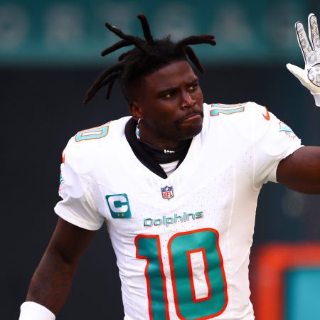 Tyreek Hill of the Miami Dolphins.