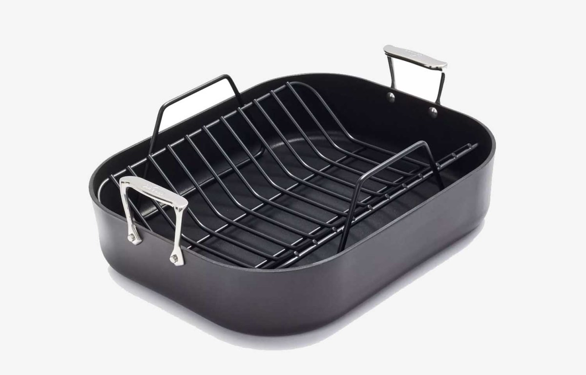 All-Clad HA1 Nonstick Roasting Pan With Rack, 16" X 13"