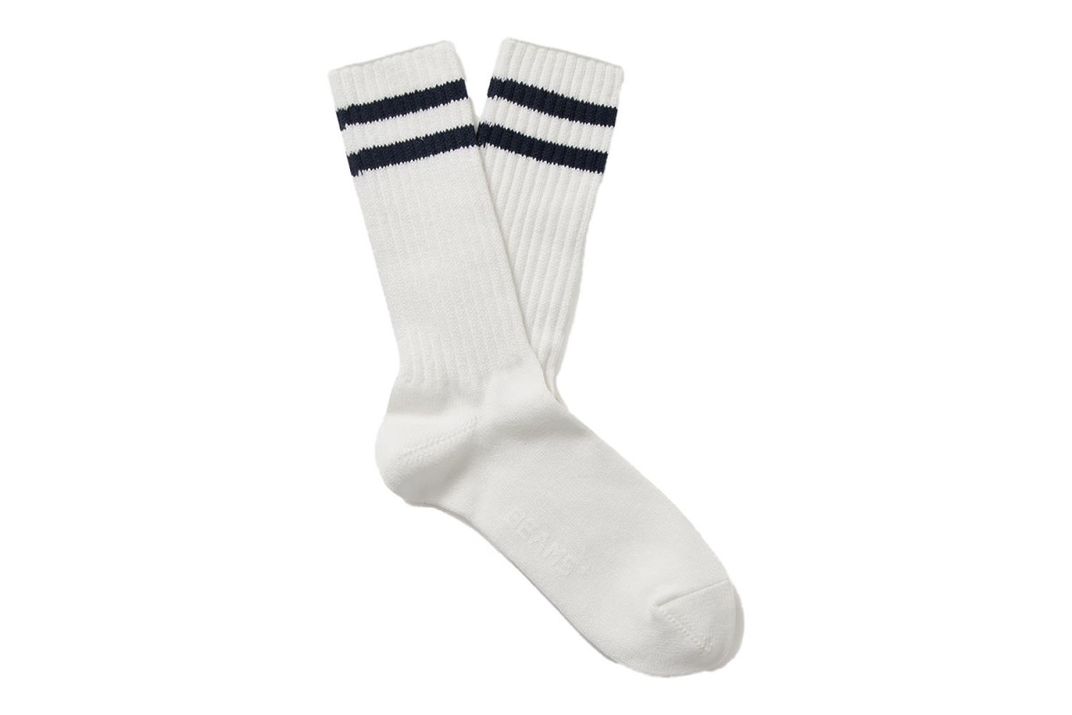 For Channeling a '70s Basketball Pro: Beams Plus Schoolboy Striped Stretch Socks