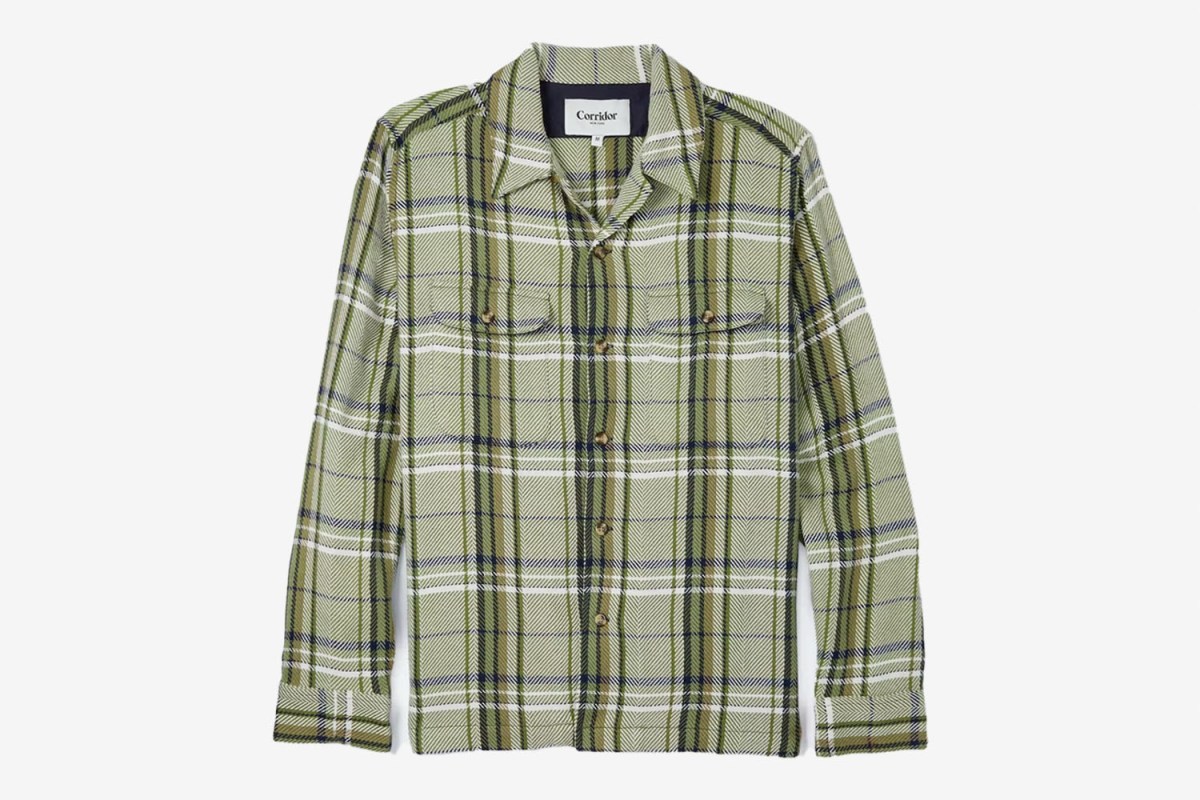Corridor Acid Plaid Oak Long Sleeve Shirt