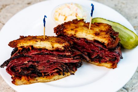 PJ Bernstein's Lucky Latke sandwich