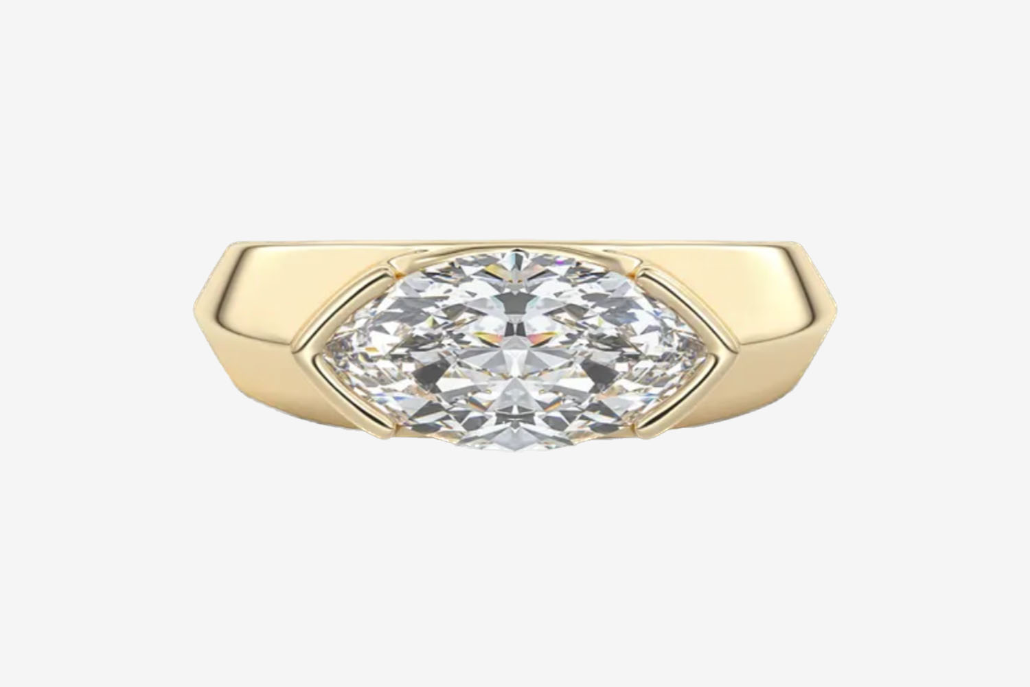 Frank Darling Lunette Marquise Ring