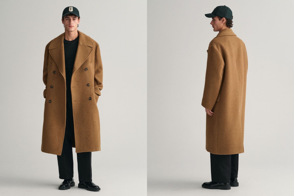 Gant Double-Breasted Wool Coat