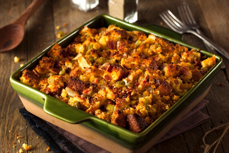 Traditional Homemade Cornbread Stuffing for the Holidays