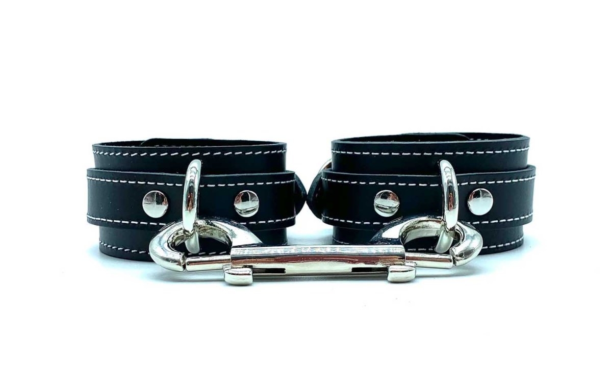 BDSM Leather Handcuffs