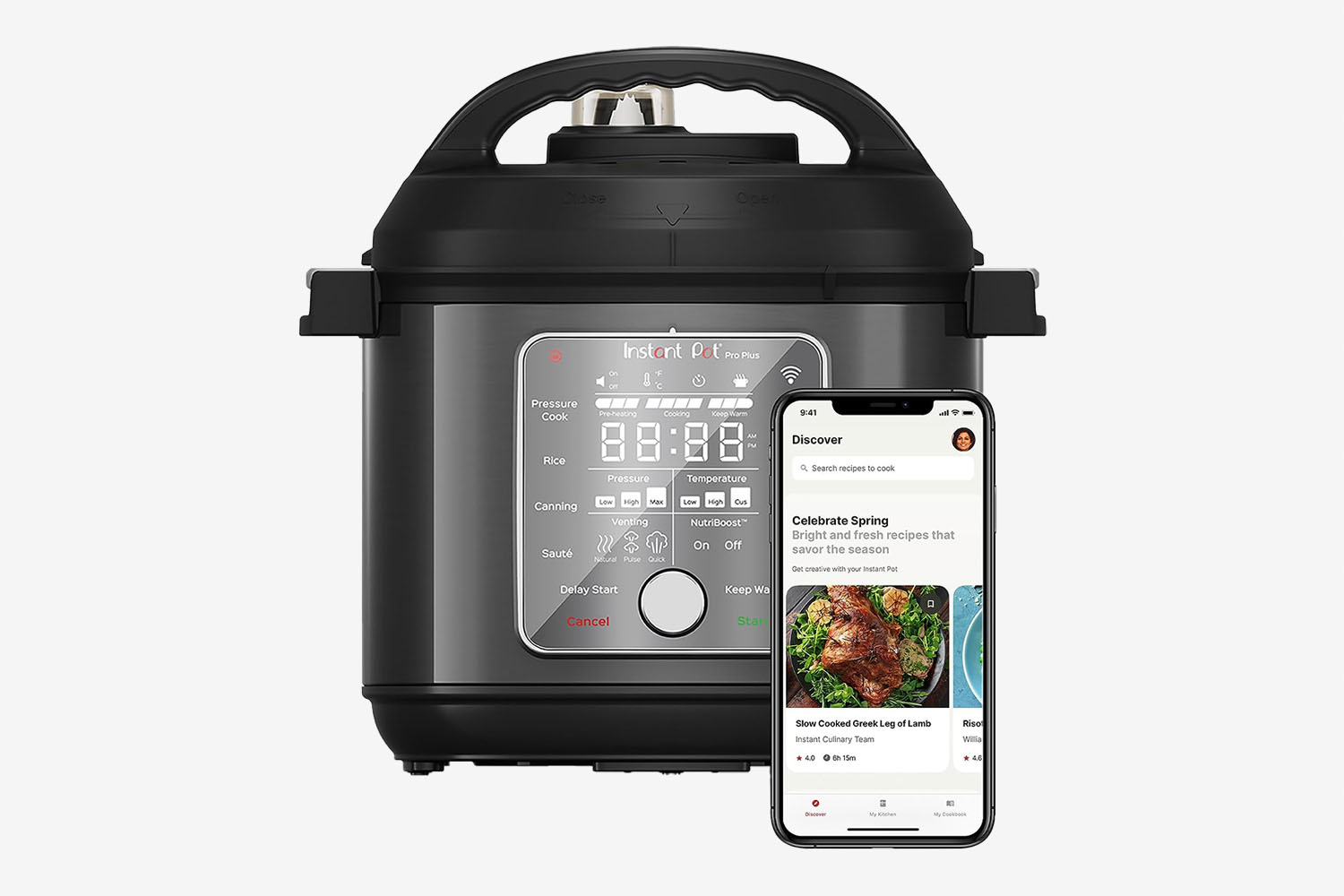 KitchenAid Yummly Smart Meat Thermometer with Wireless Bluetooth  Connectivity, Heritage White 