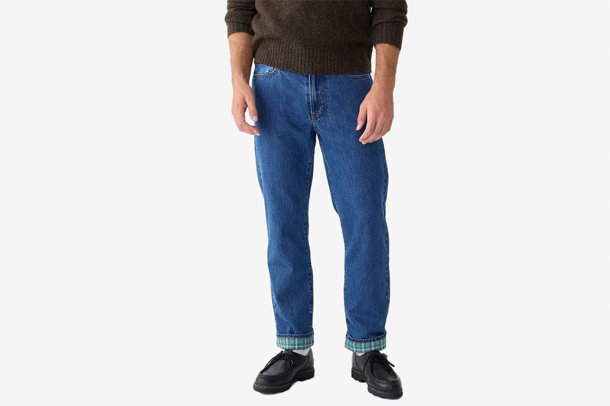 J.Crew Classic Flannel-Lined Jean