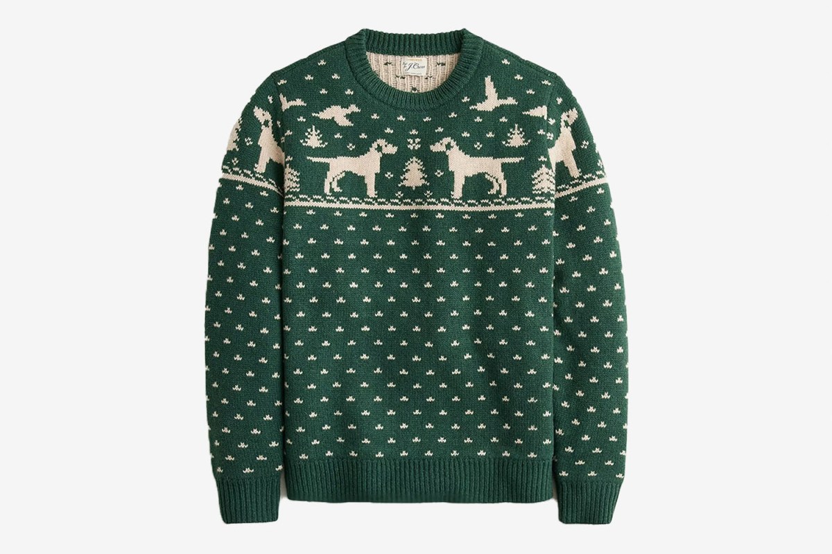 J.Crew Lambswool Fair Isle Crewneck Sweater