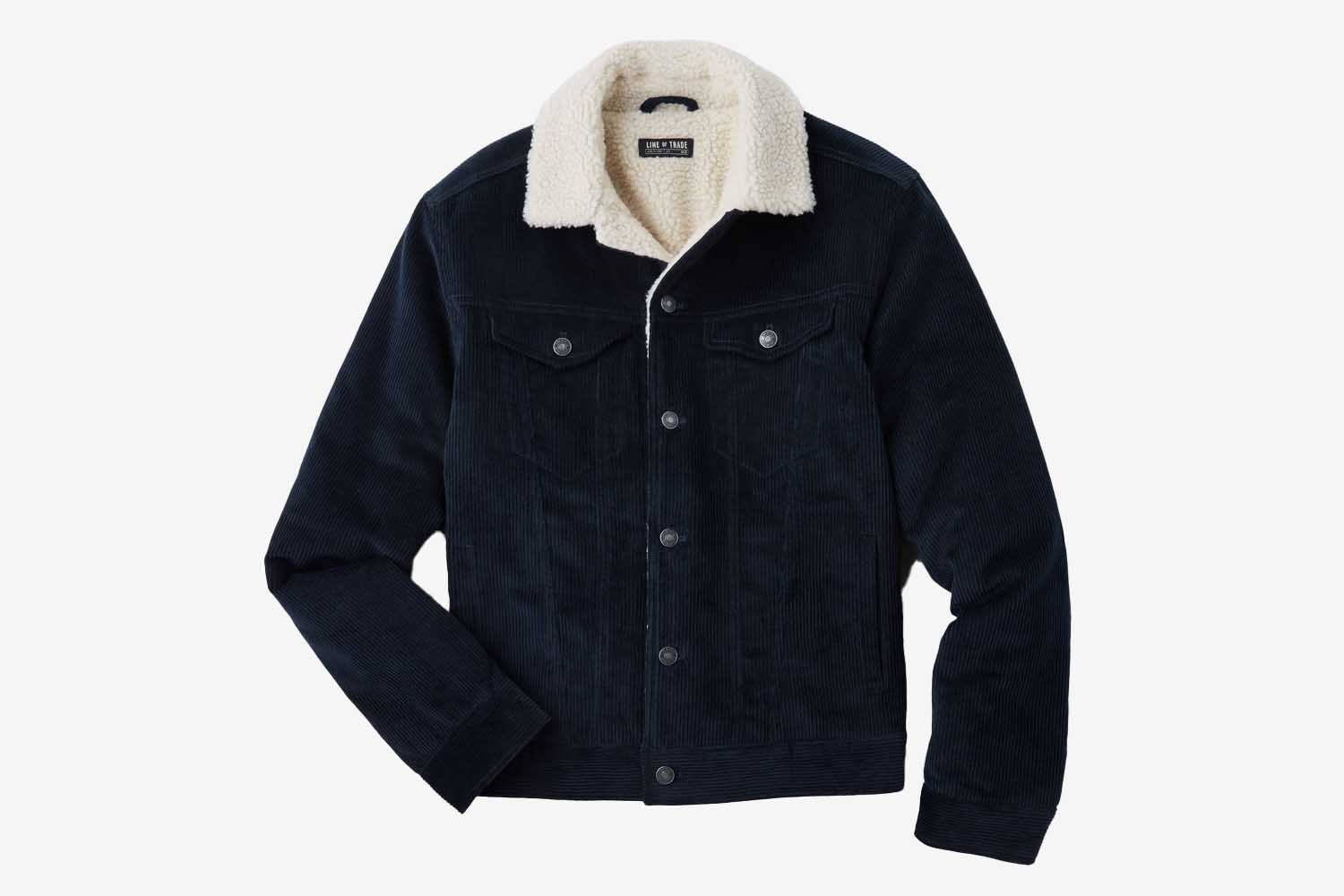 Line of Trade The Montana Fleece-Lined Corduroy Trucker Jacket