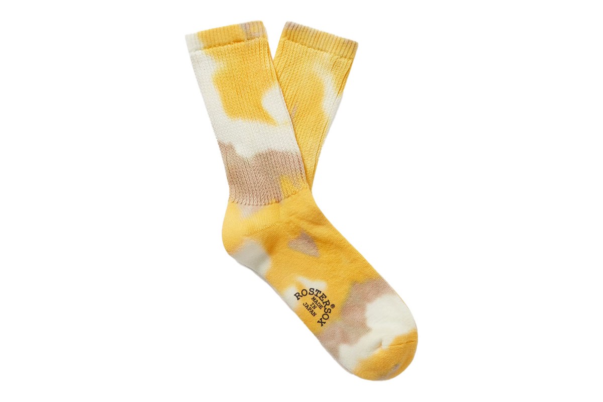 For the 'Head (Dead or Otherwise): Rostersox Tie-Dyed Ribbed Cotton Socks