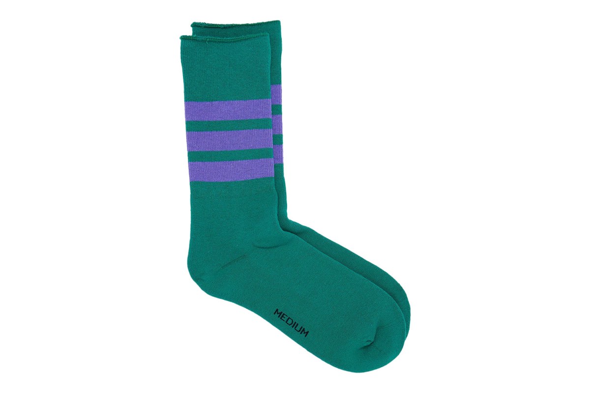 For the Dressy Dude: Rototo Fine Pile Striped Crew Sock