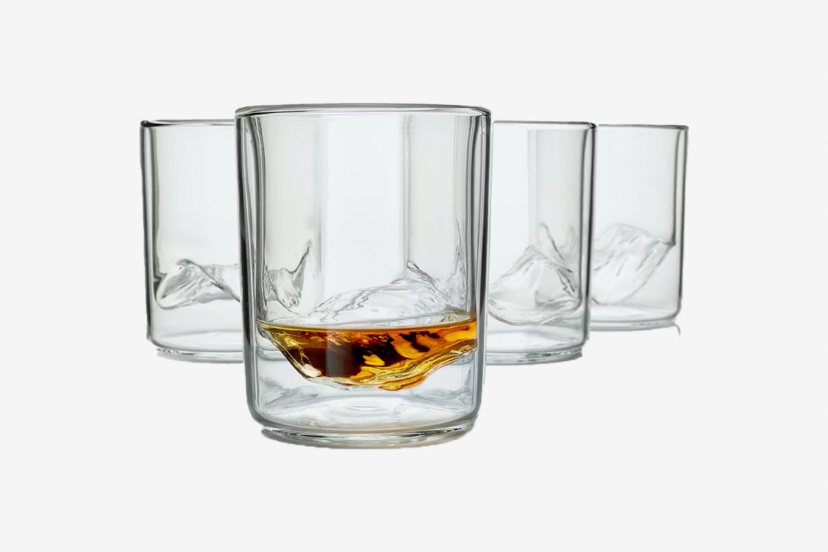 Whiskey Peaks Grand Tetons Whiskey Glasses (Set of 4)