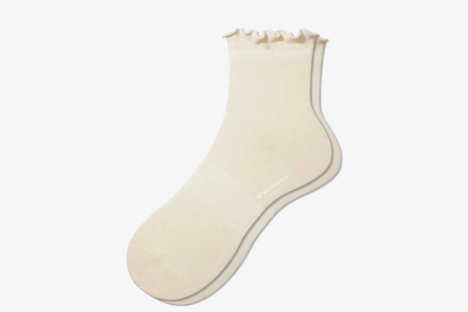 Bombas Women’s Lightweight Frill Quarter Socks