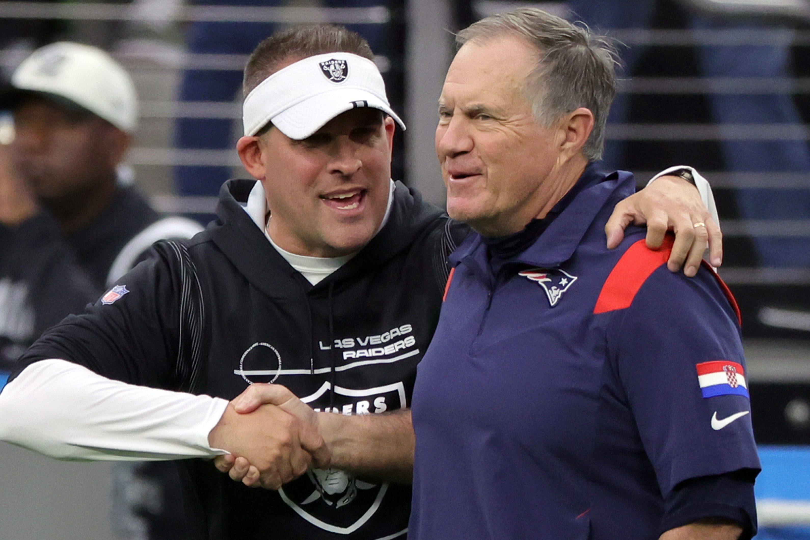 Josh McDaniels is out as the coach of the Las Vegas Raiders.