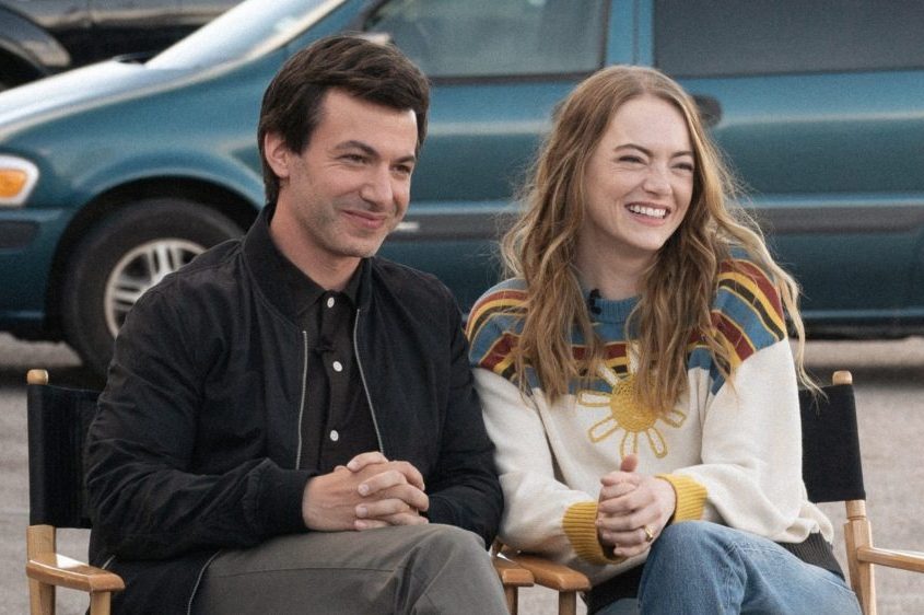 Nathan Fielder and Emma Stone in "The Curse"