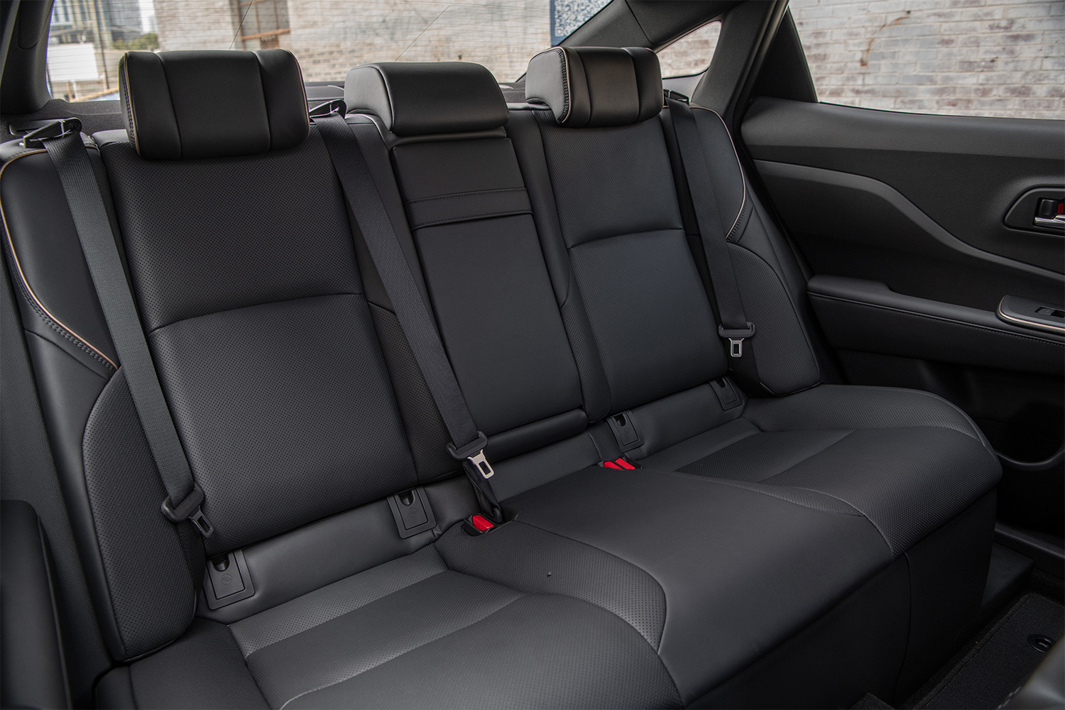 The rear seats in the Toyota Crown all fold down
