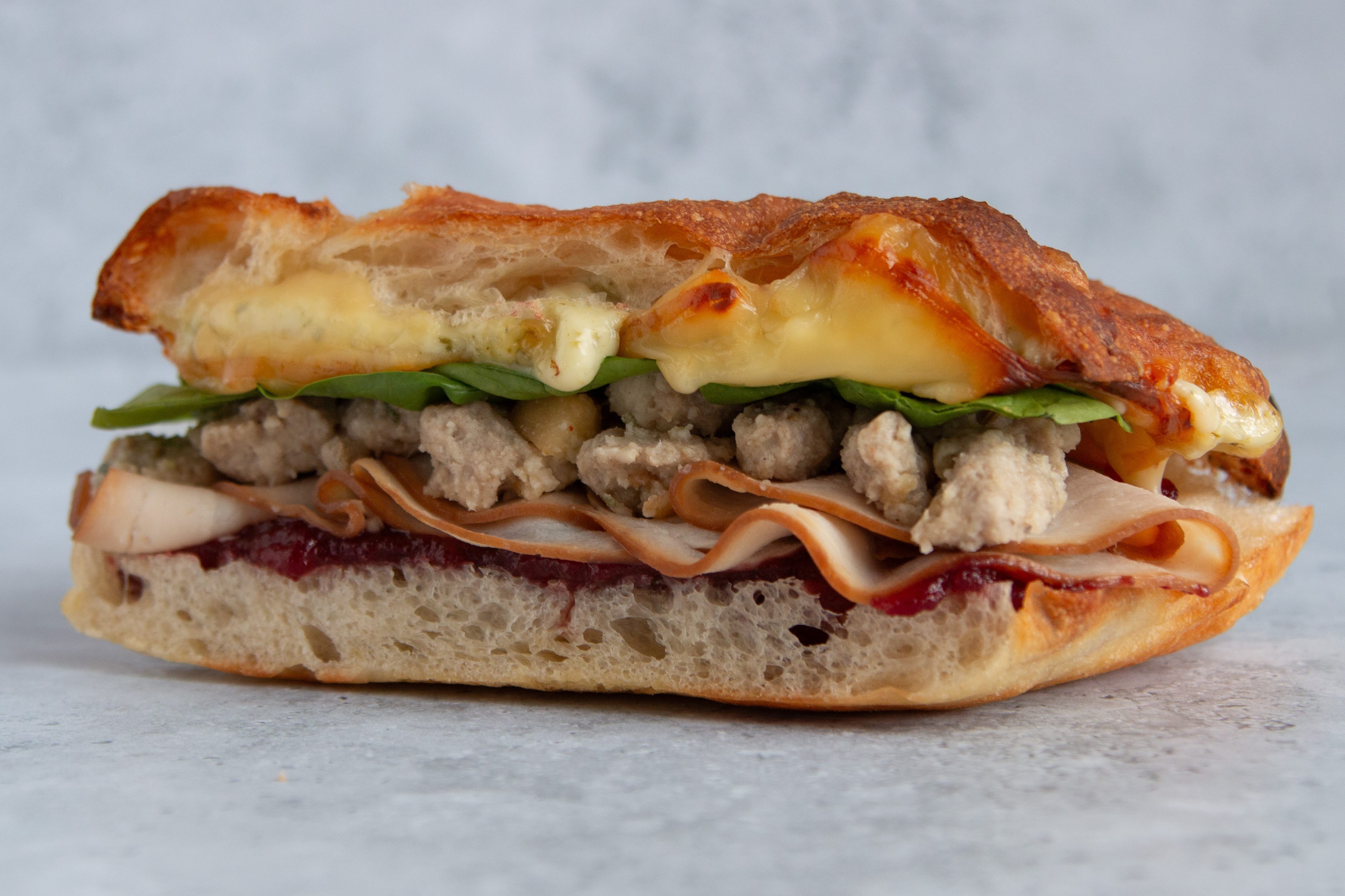 Ole & Steen's turkey feast toastie.