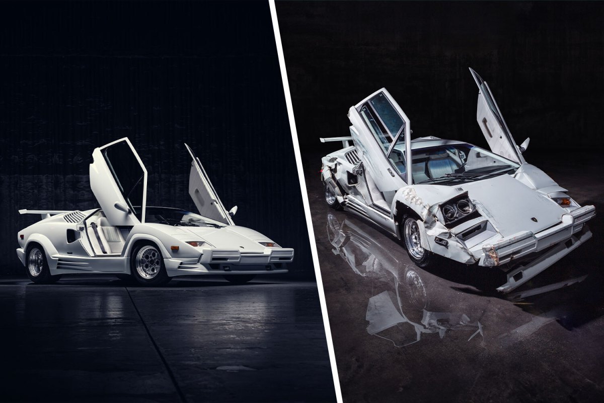 The two Lamborghini Countach cars used in Martin Scorses's movie The Wolf of Wall Street, which are both being auctioned off within a month of each other