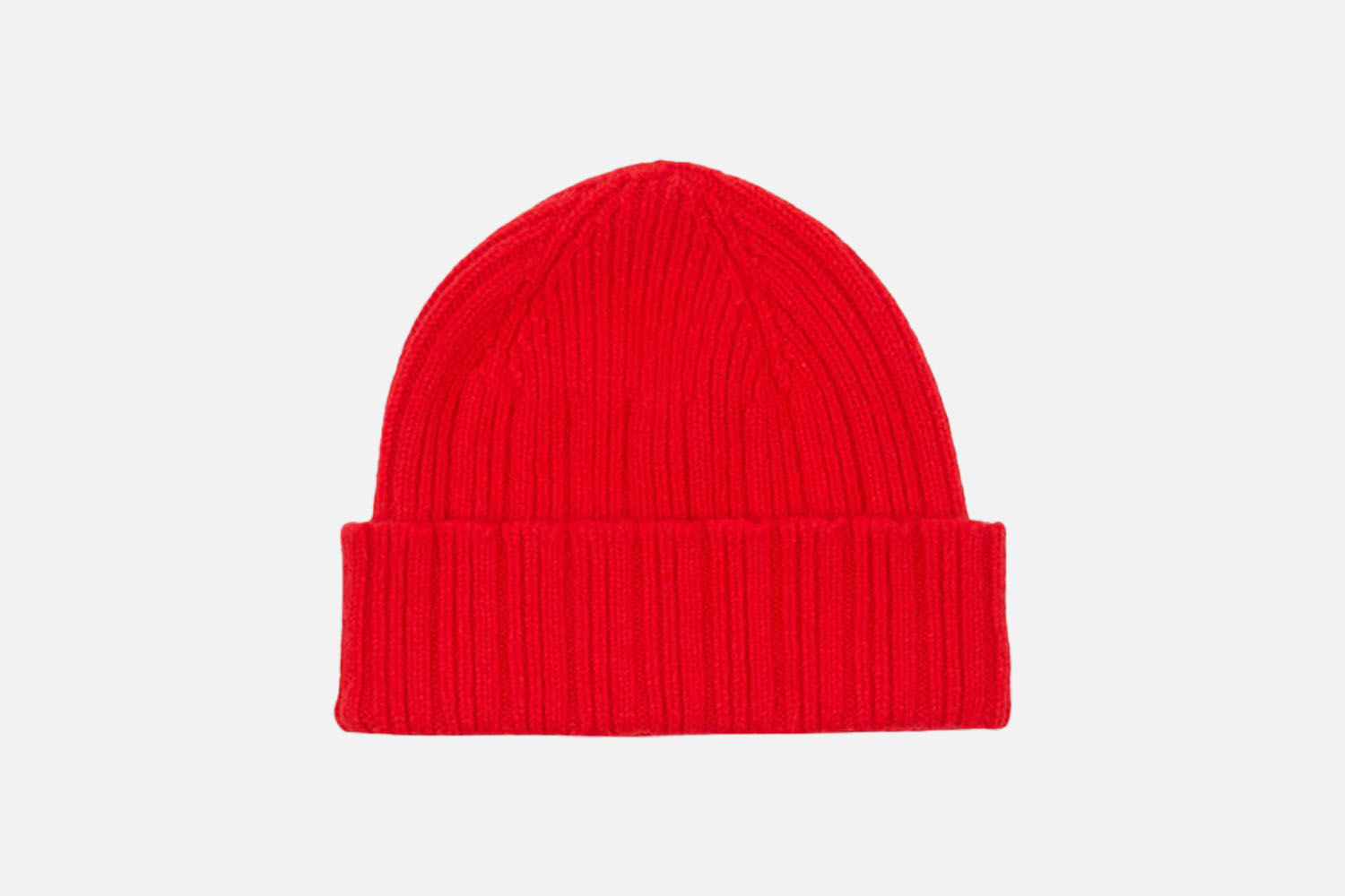 Drake’s Angora Lambswool Ribbed Knit Cap