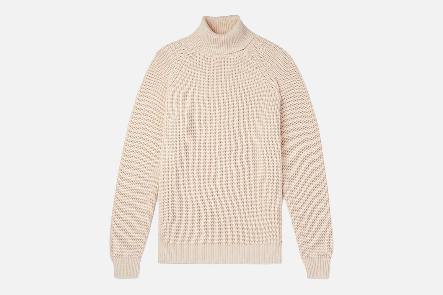 Ghiaia Cashmere Ribbed Cotton Rollneck Sweater