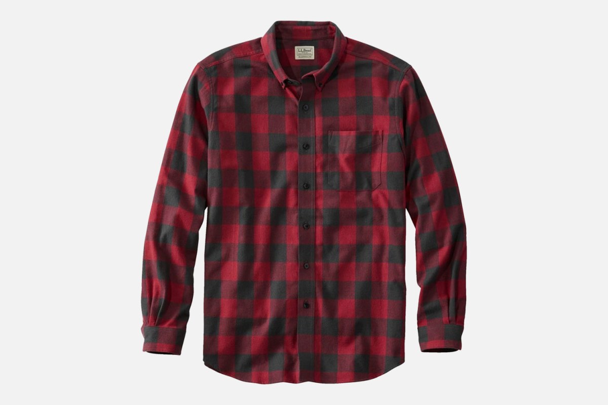 The Working Man's Flannel: L.L. Bean Traditional Fit Scotch Plaid Flannel Shirt 