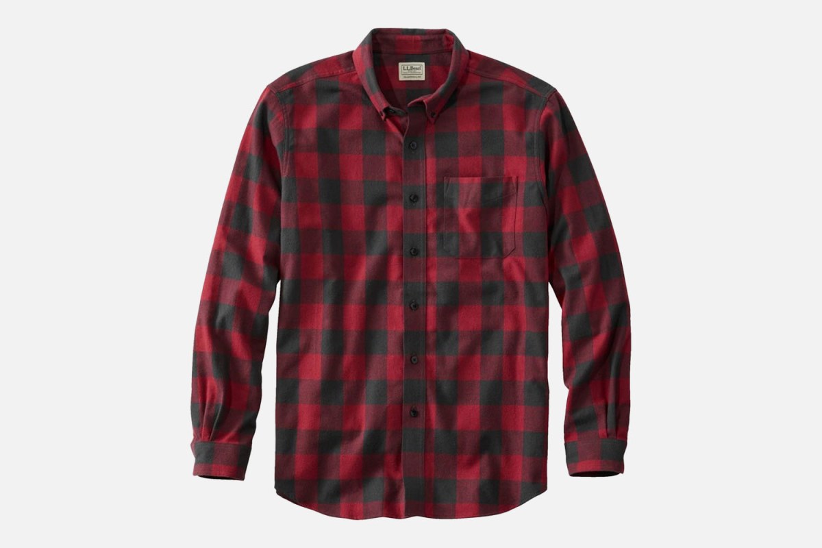 The Working Man's Flannel: L.L. Bean Traditional Fit Scotch Plaid Flannel Shirt