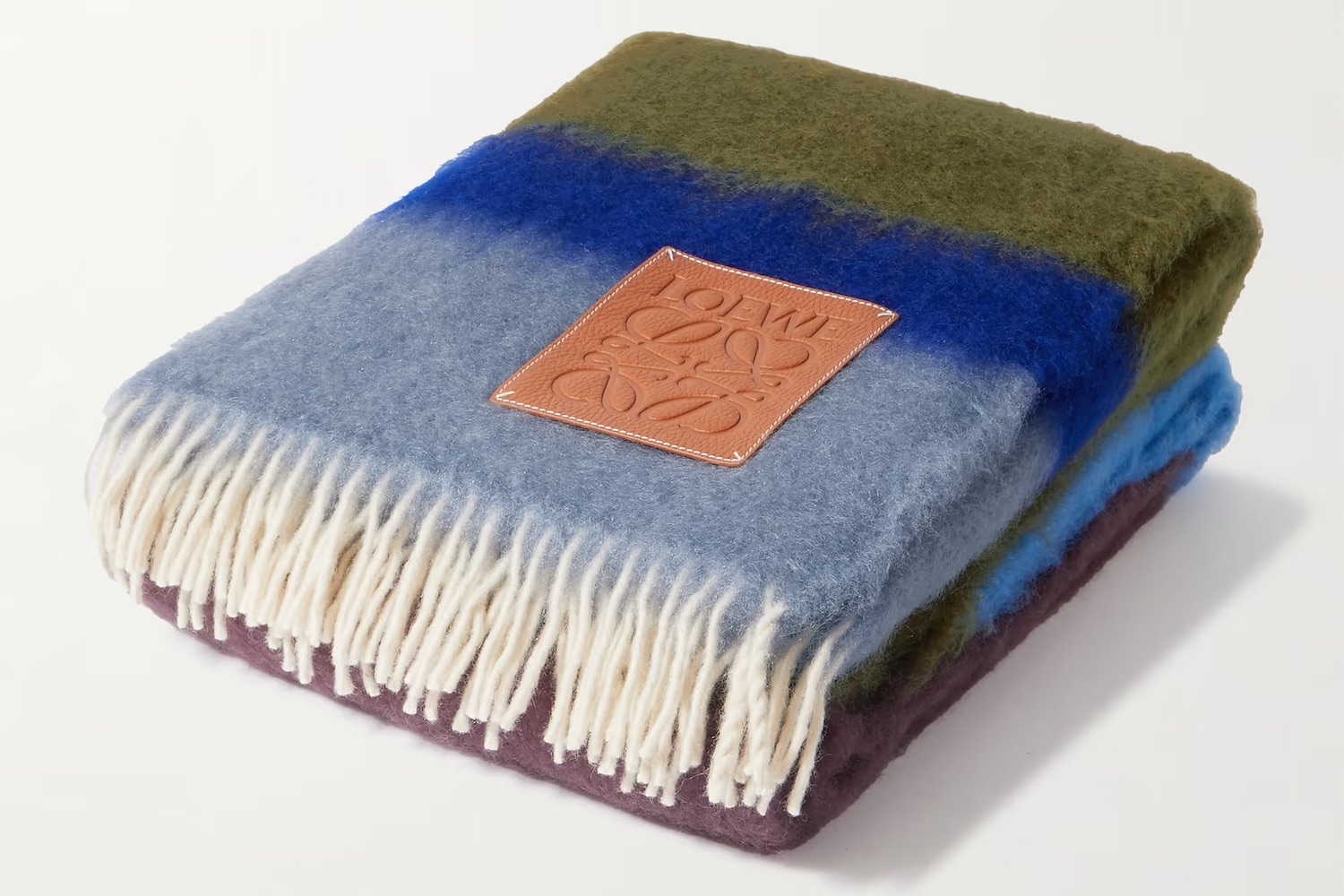 Loewe Fringed Mohair-Blend Blanket